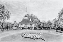 Load image into Gallery viewer, Augusta National, Framed Original Drawing