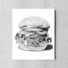 Load image into Gallery viewer, Medium Well - Cheeseburger Print
