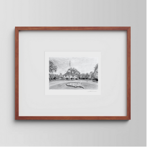 Augusta National, Framed Original Drawing