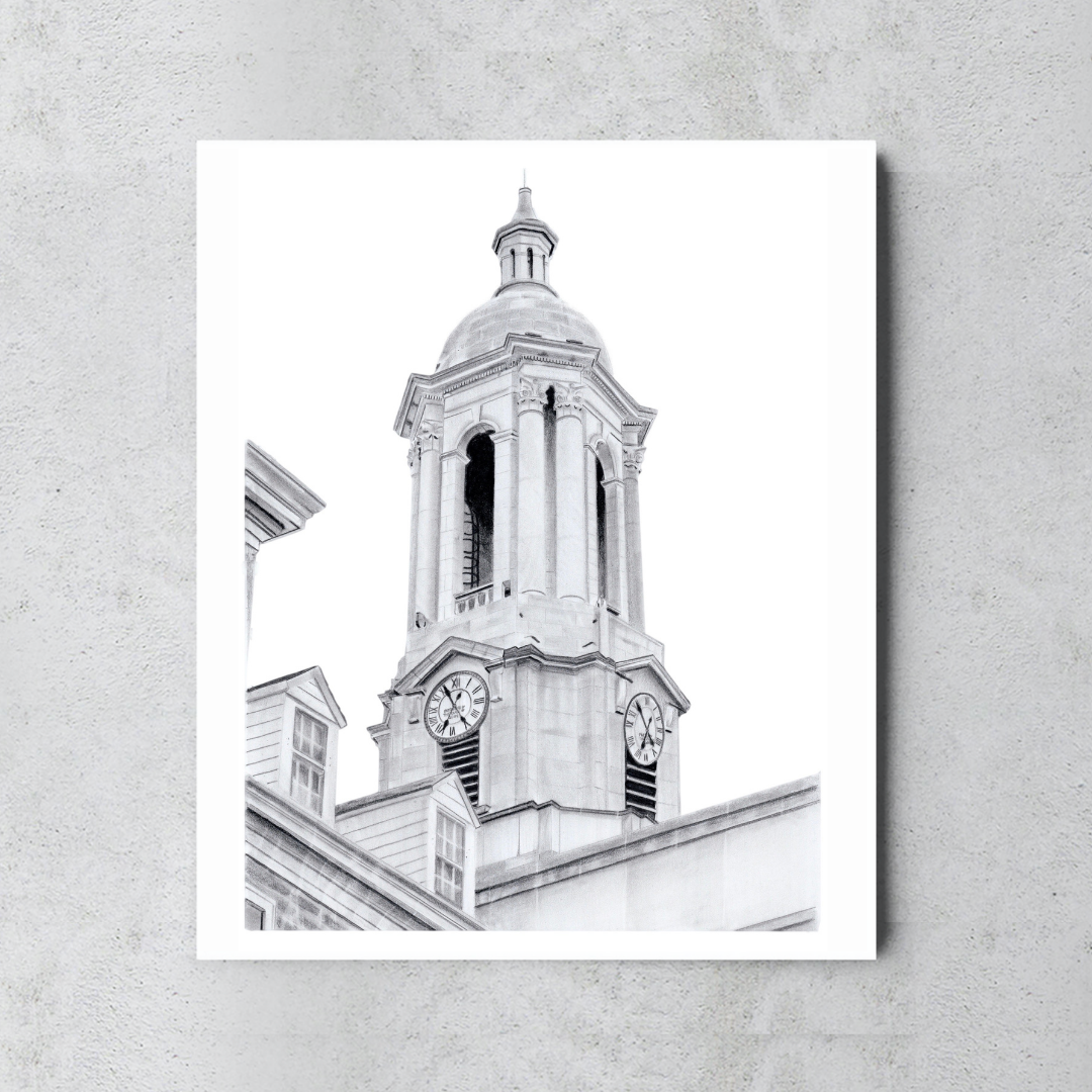 Old Main Bell Tower Print